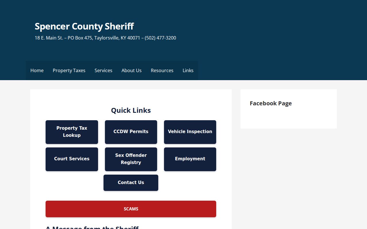 Spencer County sheriff's office
