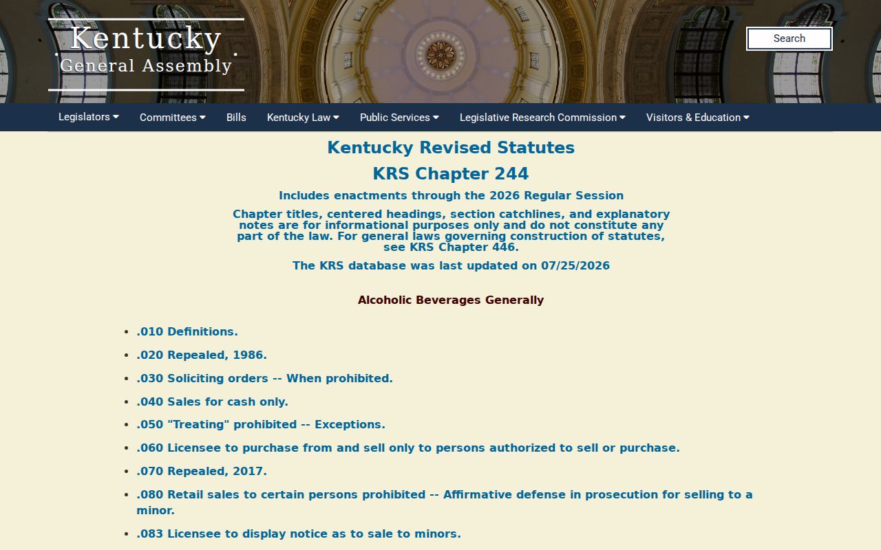 Spencer County arrest records Kentucky law enforcement statutes