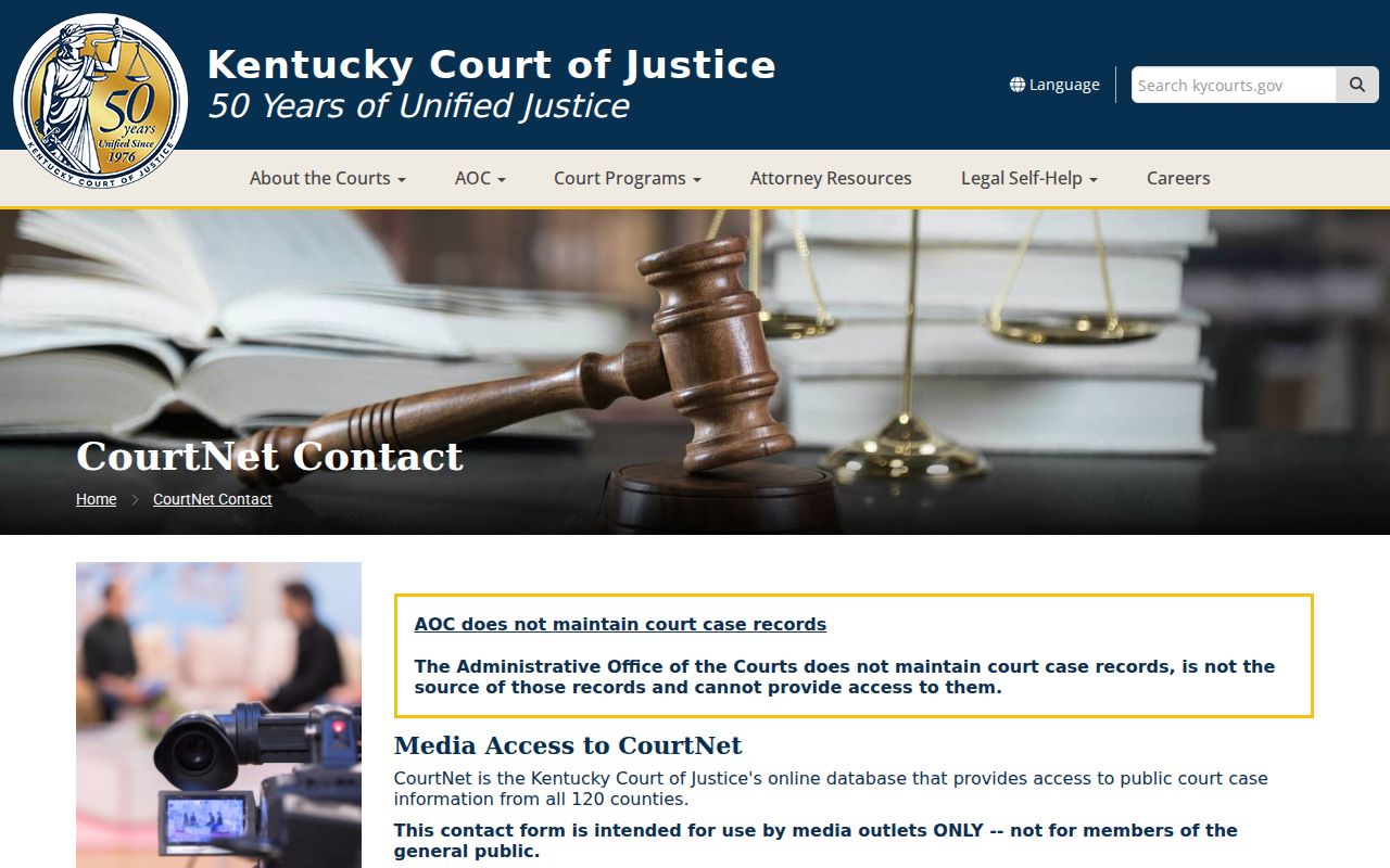 Spencer County criminal court cases CourtNet access page