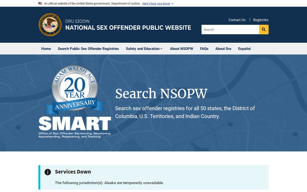Spencer County sex offender search through the national NSOPW portal