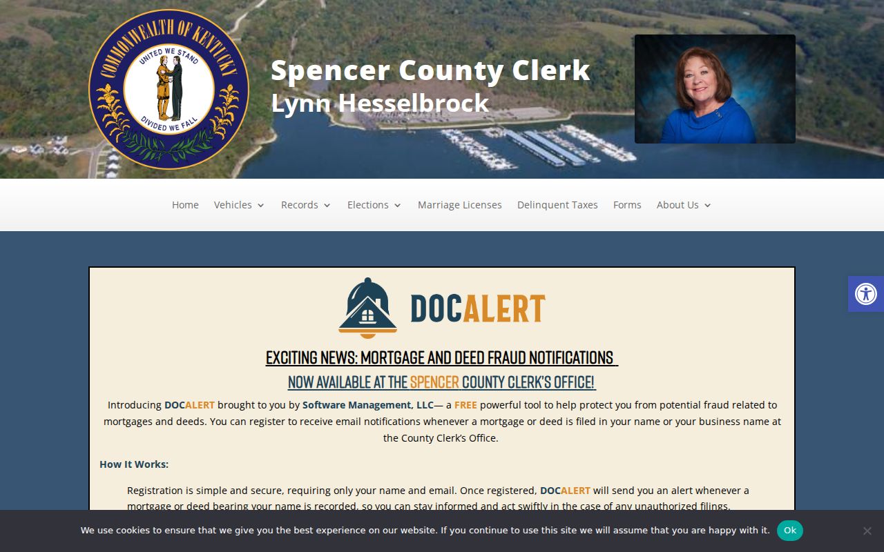 Spencer County Clerk record categories compared with Taylorsville criminal court records
